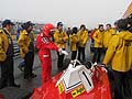 team Ferrari e pilota Niki Lauda interpretato da Daniel Bruhl