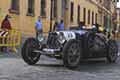 Bugatti T37 A anno 1927 equipaggio italiano Matteo BELOTTI e Francesca BELOTTI alle 1000 Miglia 2021, passaggio di Reggio Emilia in gara con il numero 23