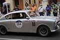 Siata Fiat 1100 TV Coup Vignale anno 1954 del duo americano Andrew MANGANARO e Michael MARETT alle Mille Miglia 2021, sfila a Reggio Emilia con il numero di gara 284