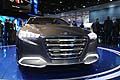 Qualit premium e linee fluide per la concept Hyundai HCD-14 Genesis Coup, che anticipa, al Salone di Detroit, il future orientamento stilistico della nuova berlina-coup del brand coreano, attesa sul mercato nel 2014. 