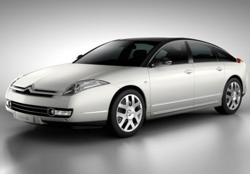 Citroen C6 Noir et Blanc