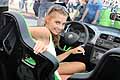 Skoda Fabia RS 2000 volante e interni con girl