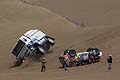 Dakar 2013 incidente car e trurk alla VI tappa