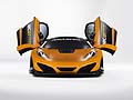 McLaren 12 C GT Can-Am Edition open doors con motore 8 cilindri a V biturbo di 3,8 litri capace di esprimere ora 630 cavalli