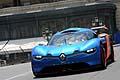 Renault Alpine A110-50 concept test drive in pista il giorno prima delle qualifica di Formula 1 nel GP di Monaco