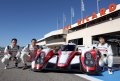 Pilota della Toyota TS010 ibrida che correranno per le 24 ore di Le Mans