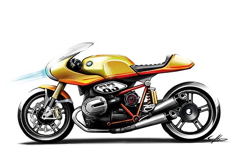 BMW - BMW Concept Ninety moto dal design sportivo