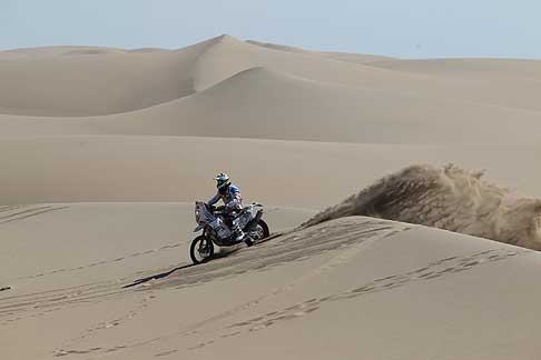 Dakar 2013 - Thomas Bourgin n.106 nel rally valido alla III tappa Pisco-Nasca Dakar 2013