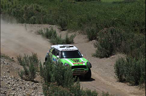 Dakar 2013 - Dakar 2013 Mini All4 Racing Stephane Perterhansel leader della classifica generale