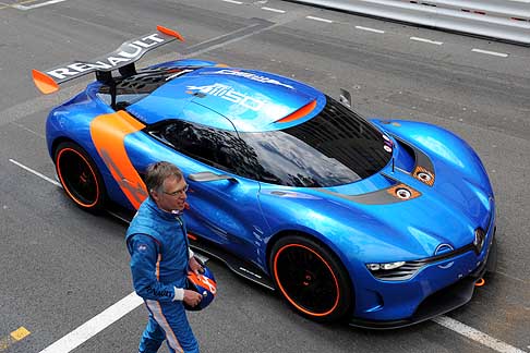 Renault - Renault Alpine A110-50 concept il driver Carlos Tavares, Chief Operating Officer di Renault nel GP di Monaco 2012 di Formula 1