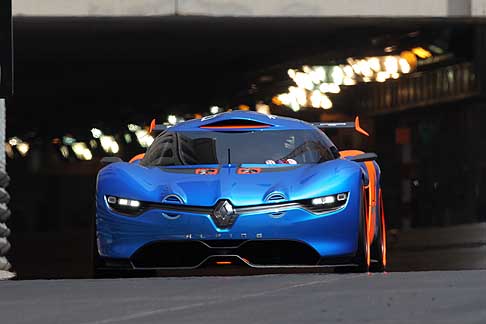 Renault - Renault Alpine A110-50 concept - The day before the start of the Formula1 Grand Prix, Renault Alpine A110-50 in the Monaco streets