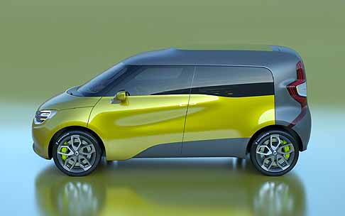 Renault - Renault Frendzy vista laterale della Concept francese