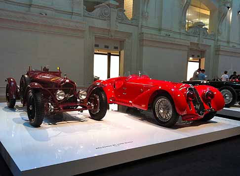 Alfa Romeo - Alfa Romeo 8C 2300 Monza del 1931 e la  Alfa Romeo 8C 2900 B Spider Corsa Mille Miglia carrozzata da Touring collezione esclusiva di Ralph Lauren esposta allArte dellAutomobile di Parigi