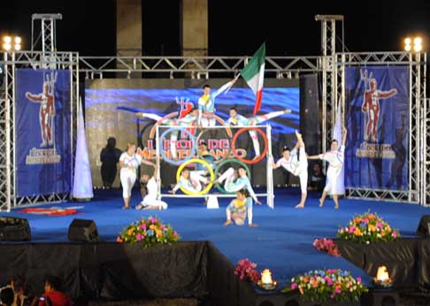 Miss Reggio Calabria - Cerchio olimpiade delle ginnaste ai Tesori del Mediterraneo a Reggio Calabria 2012