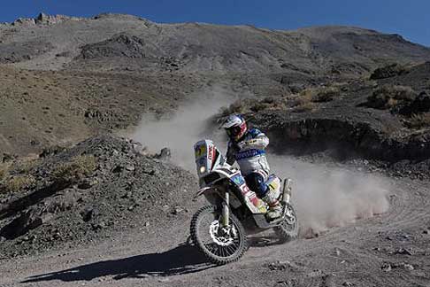 Dakar 2013 - Dakar 12 stage biker Francisco Lopez Chaleco su moto KTM