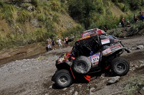 Polaris - Dakar 2012 14^ tappa - cars rally Polaris RZR 900con il driver William Alcaraz