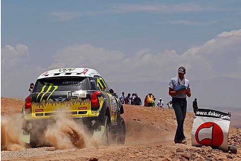 Dakar 2013 - Dakar 2013 V tappa la vettura Mini n.305 di Nanni Roma e do-driver Perin Michel