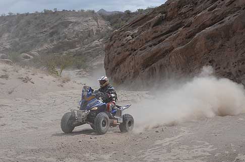 Yamaha - Dakar 5^ tappa - Quads di Marcos Patronelli su Yamaha Raptor 700 che ha vito la 5^ tappa