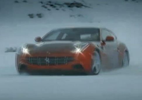 Ferrari - Prova sulla neve della Ferrari FF