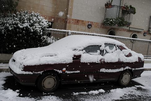 Neve - Abbondante nevicata anche in puglia ad Acquaviva delle Fonti