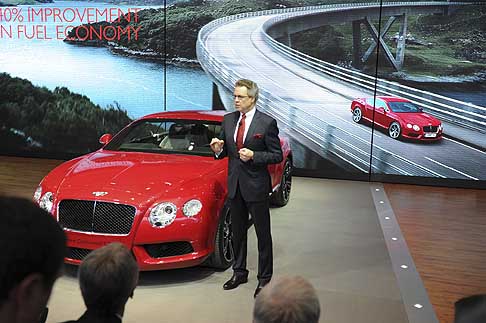 Bentley - Al North American International Auto Show la New Bentley Continental GT V8 Reveal con il Ceo Wolfgang Durheimer