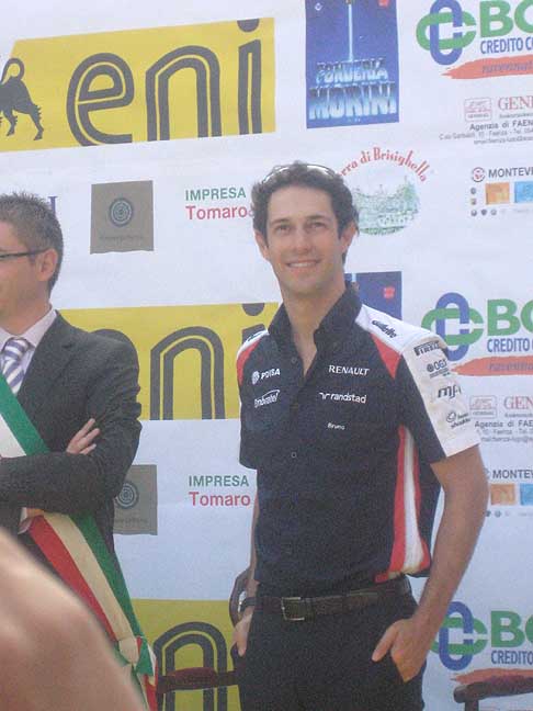 Bruno Senna - Premiazione del pilota di Formula 1 Bruno Senna a Brisighella al Trofeo Lorenzo Bandini 2012