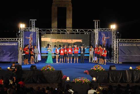 Reggio Calabria - Premiazione primo posto Citta di Roma per la gara Regata del Mediterraneo 2012