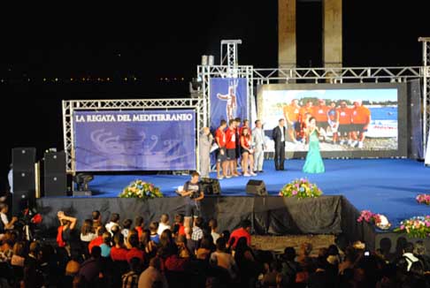 Reggio Calabria - Premiazione terzo posto equipaggio di salerno