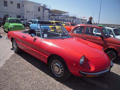 Fiat - Lesordio del raduno Giannini, nel 2014, aveva visto la partecipazione di ben 300 vetture, in mostra tra le vie della cittadina di Bitetto, in provincia di Bari.