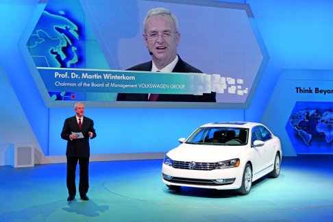 Volkswagen - Volkswagen Jetta idrida al salone di Detroit con il Prof. Dr. Martin Winterkorn 