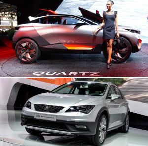 Salone di Parigi 2014: Seat Leon X-Perience e Pegeout Quartz a confronto