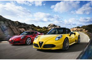 Alfa Romeo 4C Spider, da Detroit a Ginevra