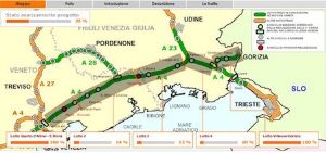 A4: terza corsia tra Venezia e Trieste