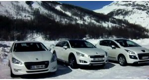 Peugeot Hybrid4, test positivi in Val dIsere