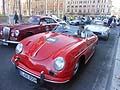 Partenza da Roma la giornalista della Rai Francesca Grimaldi a bordo di una Porsche 356 1600 Speedster in gara per le 1000 Miglia 2012