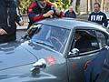 Fiat 8V che ha come driver deccezione John Elkann e co-driver Borromeo in ripartenza da Roma alla Mille Miglia 2012