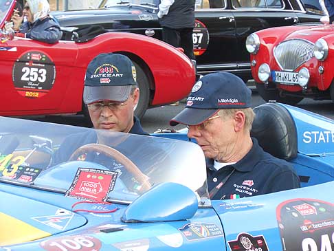 Porsche - La Porsche dellex-premier dellOlanda Jan Peter Balkenende in gara alle 1000 Miglia 2012