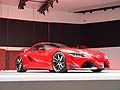 Toyota FT  1 il Il prototipo si presenta sulla scena del NAIAS 2014 con un colore rosso scintillante