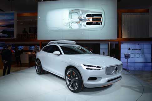 Volvo a Detroit - Volvo Concept XC Coup tipologia di vettura  molto insolita per la Volvo