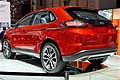 Ford Edge rosso acceso retrotreno al Motor Show di Ginevra 2014