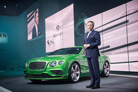 Bentley - Tra le novit estetiche della nuova Continental GT Speed troviamo un innovativo paraurti anteriore abbinato alla calandra del radiatore pi piccola e nuovi parafanghi pi pronunciati. 