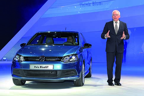 Volkswagen - Volkswagen Polo Blue GT press conference Dr Ulrich Hackenber at the Geneva Motor Show 2012