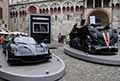 Esposizione vetture supersportive Pagani al Motor Valley Fest 2021 a Modena esposizione allaperto in Piazza Grande