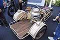 Peugeot Triporteur 125 cc moto storica a tre ruote con cassone porta latte del 1952 della collezione privata Frank il Lattaio in esposizione presso il Palazzo Ducale Accademia Militare di Modena per il Motor Valley Fest 2024