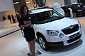 Hostess e auto koda Yeti GreenLine al Motor Show 2011