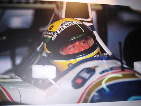 20 anni dalla scomparsa di Senna - Mostra fotografica in memorativa di Ayrton Senna, nellabitatolo della monoposto di F1