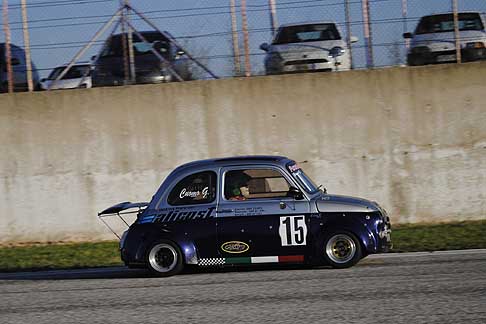 Minicar e Trofeo Lupo - In seconda posizione  giunto Cuomo Giancarlo su Fiat 500 del Team Furore Motorsport distanziato di circa 15 secondi dal leader