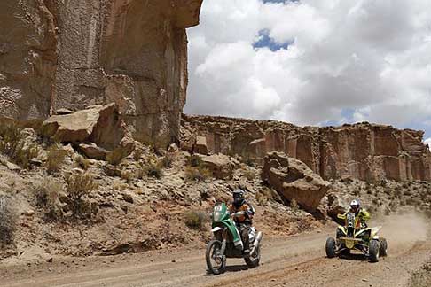 Calama - Cachi - Dakar 2015 - Rallye Raid 10 stage action bike and quad