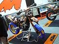 moto da rally KTM esposta al Moto Racing Paddock Show padiglione del Motor Show di Bologna 2009