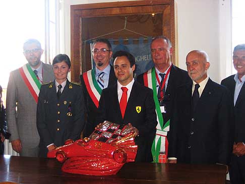 Felipe Massa - Premiazione per Ferrari con Felipe Massa al XX edizione Trofeo Lorenzo Bandini anno 2013